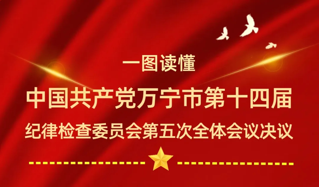 一图读懂中国共产党万宁市第十四届纪律检查委员会第五次全体会议决议